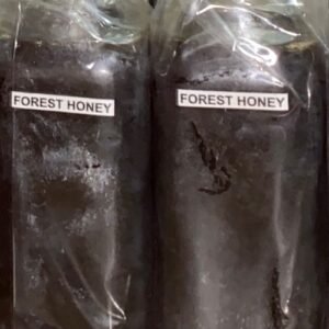 Organic Forest Honey in a glass jar made from wild forest blossoms
